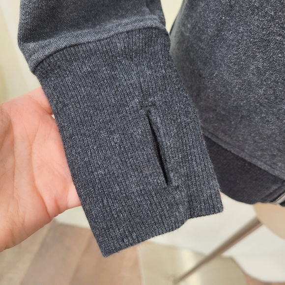 Lululemon Cozy Cuddle Up Jacket Heathered Black Love Your Melon Crew size 6 - Picture 6 of 7